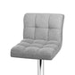 Artiss Set of 2 Fabric Swivel Bar Stools - Grey