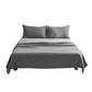 Cosy Club Washed Cotton Sheet Set Grey Dual King