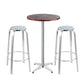 Gardeon Outdoor Bistro Set Bar Table Stools Adjustable Aluminium Cafe 3PC Wood