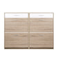 Artiss 2 Tier Shoe Cabinet - Wood