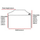 Instahut Gazebo Pop Up Marquee 3x6m Outdoor Tent Folding Wedding Gazebos Black