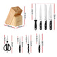 5-Star Chef 14PCS Kitchen Knife Set Stainless Steel Non-stick with Sharpener
