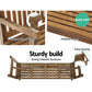 Gardeon Wooden Garden Bench Chair Natural Outdoor Furniture Décor Patio Deck 3 Seater