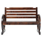 Gardeon Wooden Wagon Wheel Bench - Brown