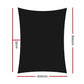 Instahut 6x8m Shade Sail Sun Shadecloth 280gsm Black