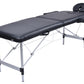 2 Fold Portable Aluminium Massage Table Massage Bed Beauty Therapy Black
