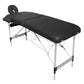 2 Fold Portable Aluminium Massage Table Massage Bed Beauty Therapy Black
